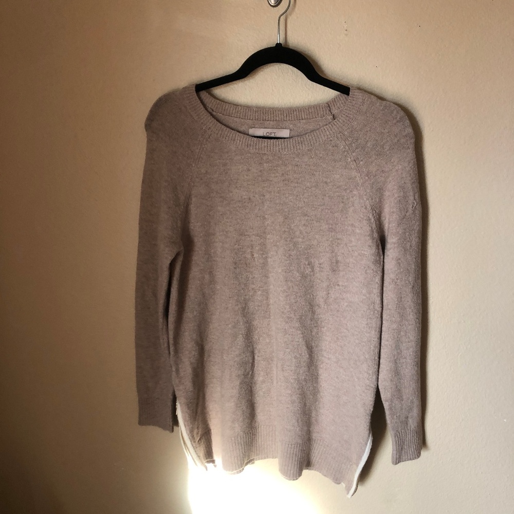 Loft sweater with side zippy doodles! - Picture 1 of 5